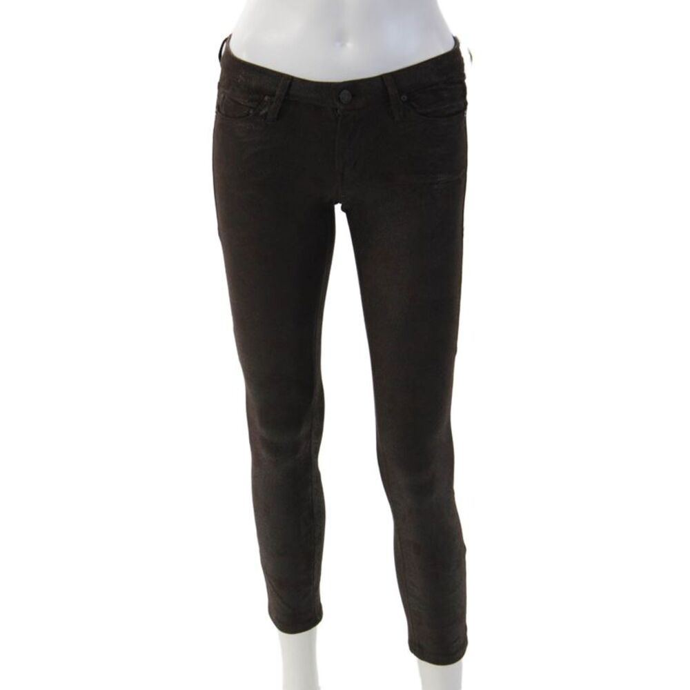 Mother Womens Ankle Jeggings Black Polyester Spandex Size 25